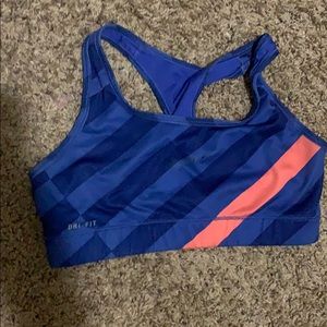 Nike dri fit sports bra.